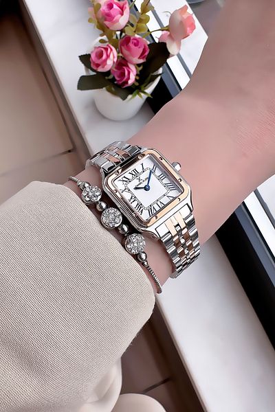 Daniel Klein Women's Rose Silver Color Wristwatch - Dkby2035C4