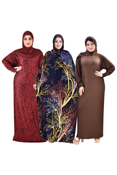 Genrics اسدال صلاة واستقبال مجموعة مكونة من 3 قطع واسع ومريح مقاس واحد يلبس و...