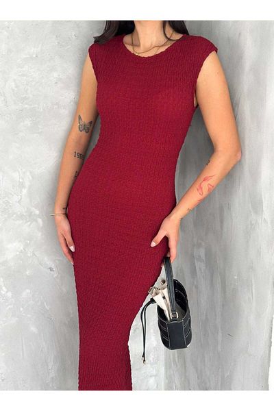 badibadii Rochie creion texturată intermitent