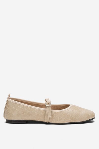 Liger Pantofi de damă casual cu o singură curea BEIGE