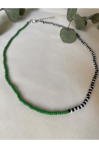 sabiha aksesuar Sand Beaded Color Necklace