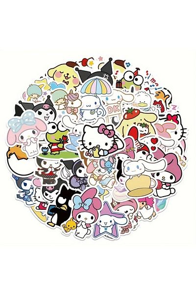 ROSIE Authorized 50Pcs/Set Unconfessed Kawaii Sticker Collection