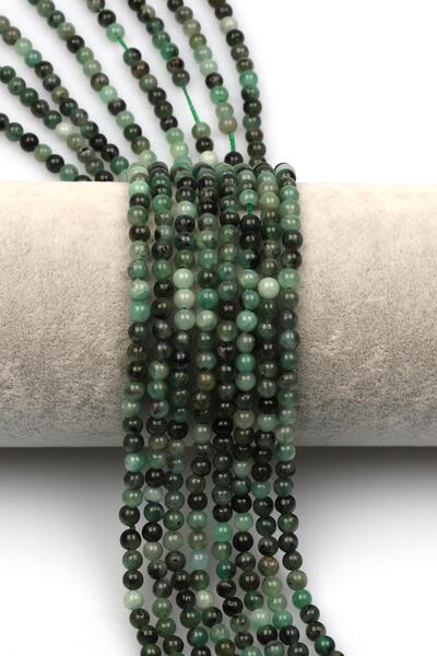 Alibaba Doğaltaş Zümrüt Doğal Taş Dizi 4 mm Küre Kesim