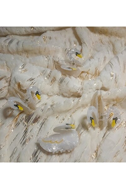 Lissa Aksesuar Cataramă cu zăvor de lebădă albă