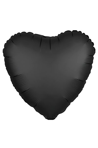 TREND 18 بالون من رقائق الفويل باللون الأسود على شكل قلب