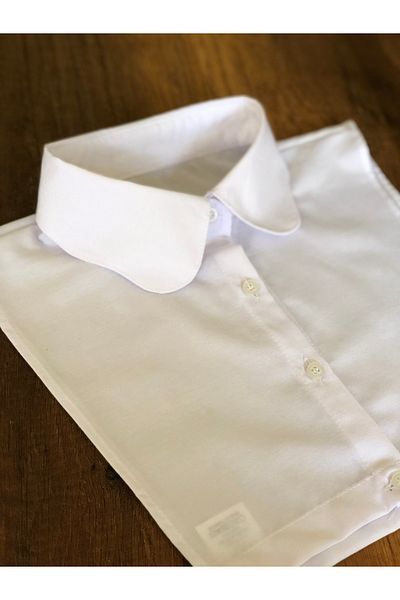mirach White Daisy Model Αμάνικο πουκάμισο Hijab - Βρεφικό στρογγυλό γιακά, κομψό μισό πουκάμισο