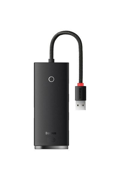 Baseus HUB Baseus Lite WKQX030201, Cablu USB 3.0, 2m (Negru)