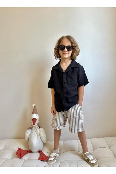YİGİT BUTİK مجموعة Yigit Butik من نسيج الكتان للأولاد من الأسفل إلى الأعلى