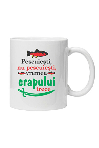 OEM Εξατομικευμένη λευκή κούπα για ψαράδες, INOVATIX®. 330ml