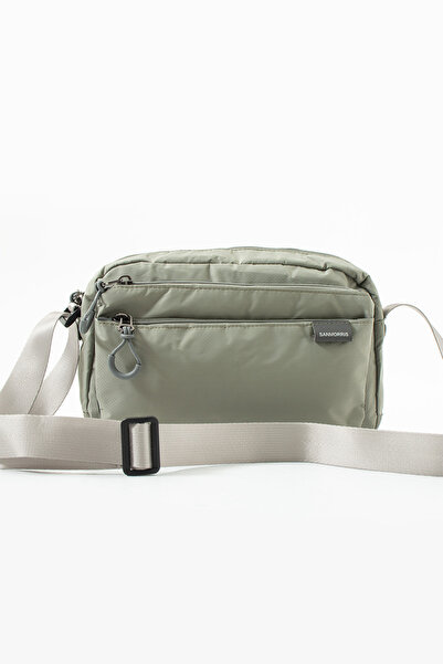 Sanmorris Women's 3 Compartment Parachute Fabric Adjustable Crossbody Bag