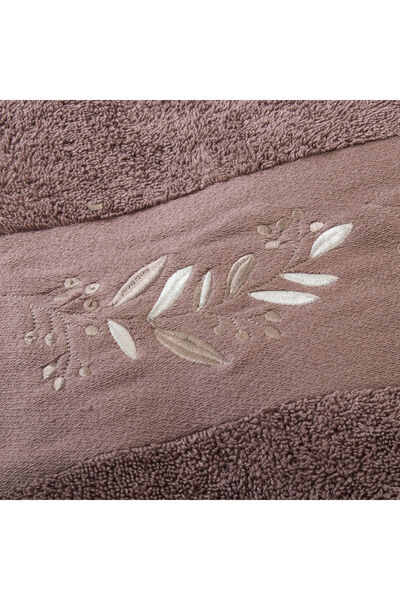 Orange Bed & Bath AVANTI | Embroidered 100% Cotton Towel Set 3 Pcs - Avanti Leaves