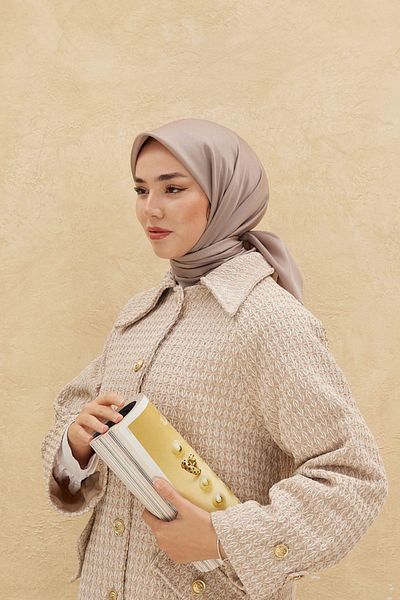 Silk Home 75006-09 Μοντέλο Απλό γυαλιστερό κασκόλ