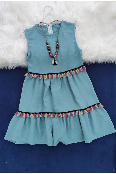 Beray Bebe Pendant Crepe Girl's Dress
