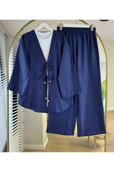 EMİRA LİFE Tunic Suit with Tie Front Emr009