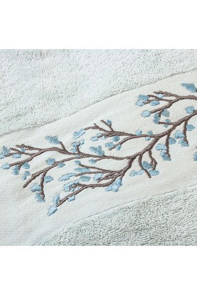 Orange Bed & Bath AVANTI | Embroidered 100% Cotton Towel Set 3 Pcs - Avanti Shell