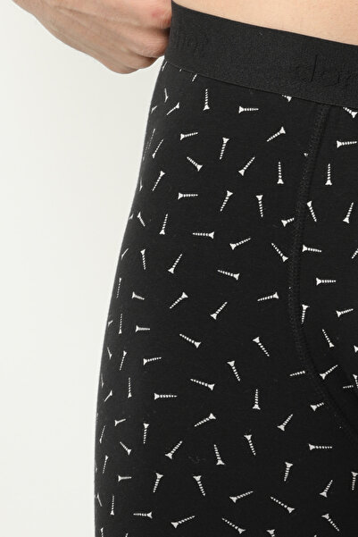 Donkshot Ανδρικό μπόξερ με μοτίβο μακριά Lycra 1014