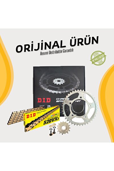 DID SET Dıd Yamaha Yzf R25 Zincir Dişli Seti (2015-2024) X-Ringli Zincir (Gol...