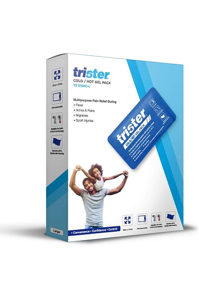 trister كمادات جل ناعمة باردة/ساخنة كبيرة