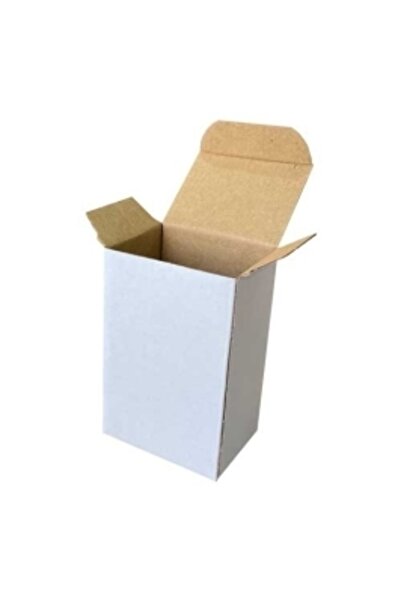 Kolicim 7,5x5,5x12cm Kutu - 0,2 Desi Kutu - Tek Oluklu Kutu - Beyaz - 25 Adet