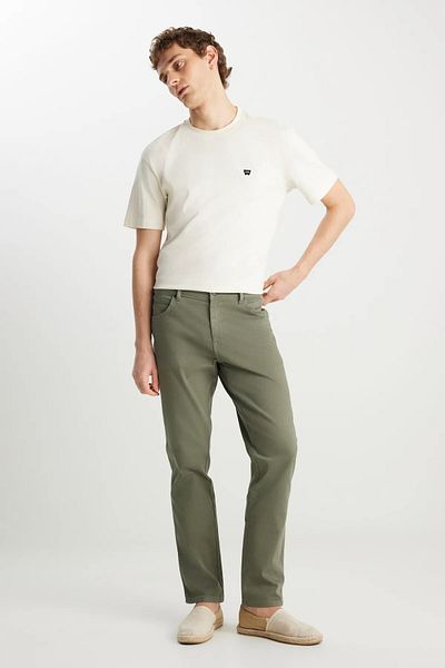 WRANGLER Men's Green Wrangler Texas Slim Pants W12S 004826   Pants W12S 004826 -Darkgreen