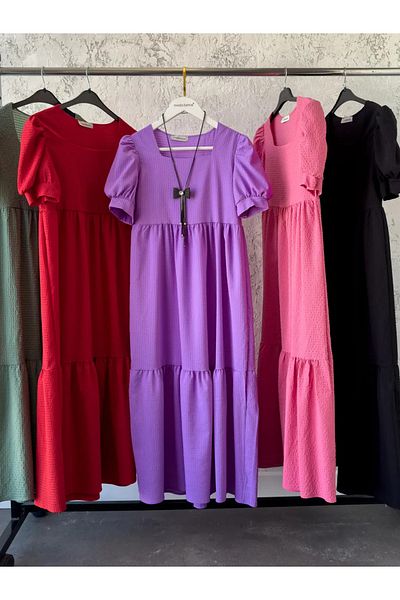 modabetce Seersucker Fabric Dress
