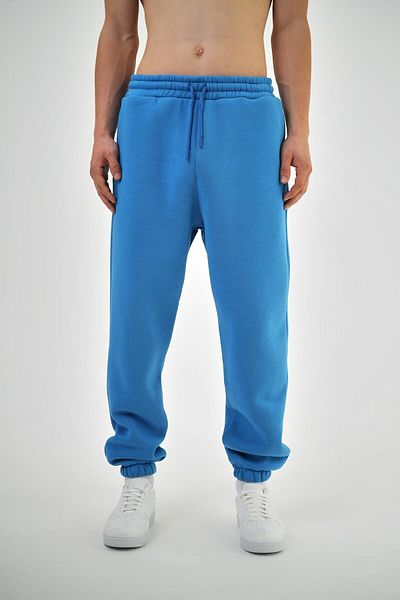 Respire Μπλε Basic Sweatpants - Ελαστική μέση και τσέπες