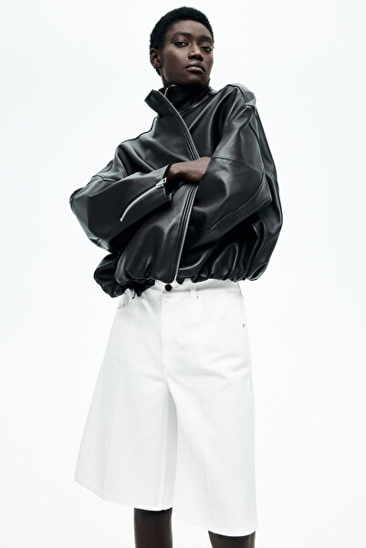 H&M Kot Bermuda Şort