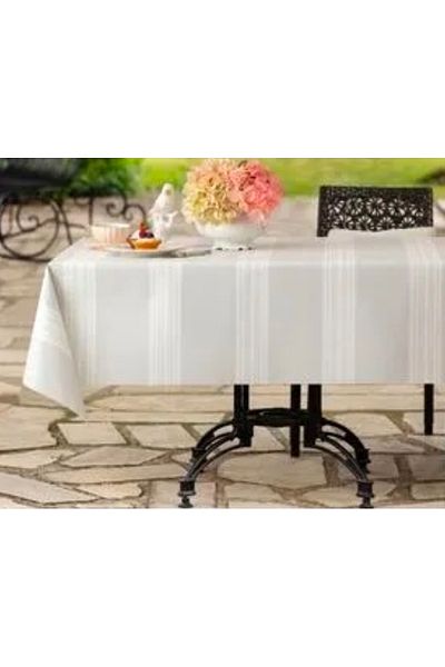 Madame Coco M.C Raymond Table Cloth - Gray / White - 140X200 cm