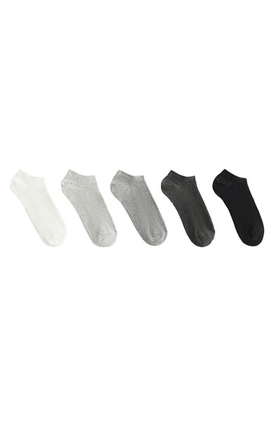 Oysho 5 Pairs of Cotton Blended Pull-Piece Sneakers Sports Socks