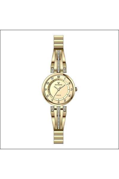 Raymond Rym-1041 Women's Wristwatch - Stainless Steel Case and Corodn - 2 Year Warranty