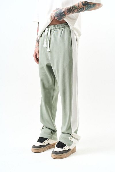 Respire Ανδρικό πόδι με λεπτομέρειες Interlock Baggy Sweatpants Mint