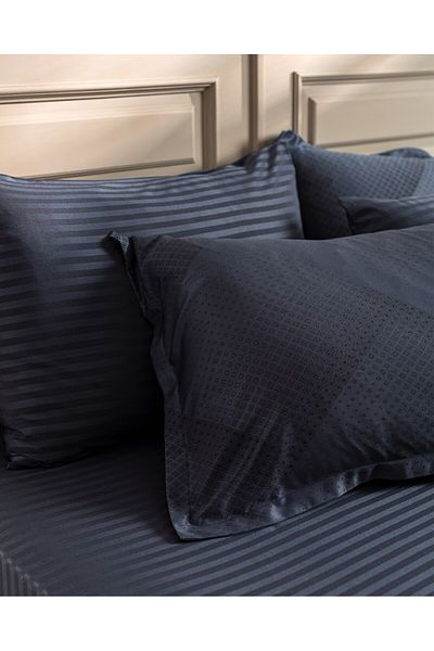 Madame Coco Diyon Jacquard-Satin-Bettbezug-Set, Kingsize