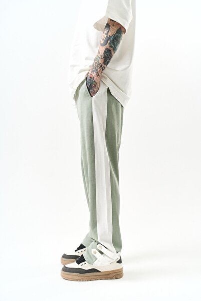 Respire Ανδρικό παντελόνι με λεπτομέρεια στο πόδι Interlock Baggy Mint