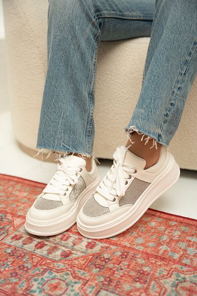 LAMİNTA Pantofi sport pentru femei Osi White Stone
