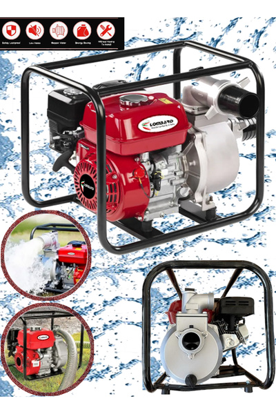 Cros LOMBARD İtalia LB20 XT 9000 HPX Turbo Benzinli Su Motoru Motopomp 2 Parm...