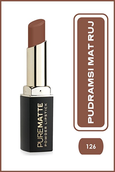 Golden Rose Pure Matte Powder Lipstick No: 126 - Nemlendirici Pudramsı Mat Ruj