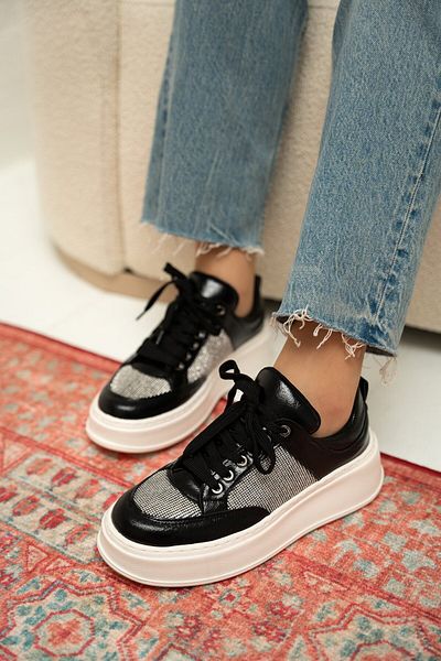 LAMİNTA Pantofi sport pentru femei Osi Black Stone
