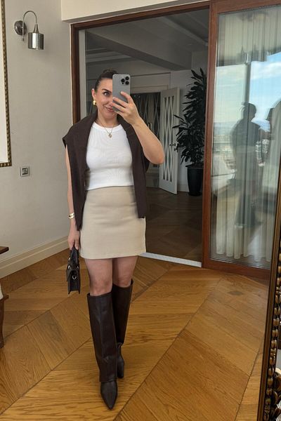 Tuba Butik Basic Mini Skirt
