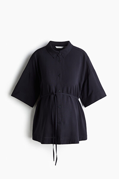 H&M MAMA Before & After Kuşaklı Gömlek