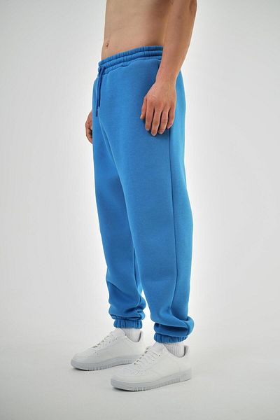 Respire Μπλε Basic Sweatpants - Ελαστική μέση και τσέπες