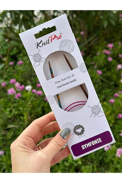 KnitPro سيمفوني 80 سم 3.5 ملم سلك ثابت