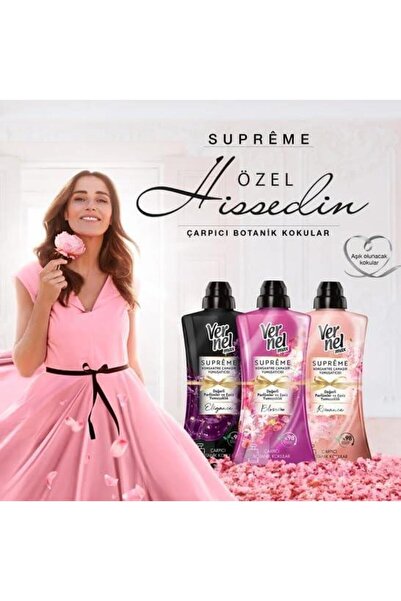 Vernel Max Supreme Blossom 1.2L – Çiçeksi Koku ve Lüks Yumuşaklık (50 Yıkama)