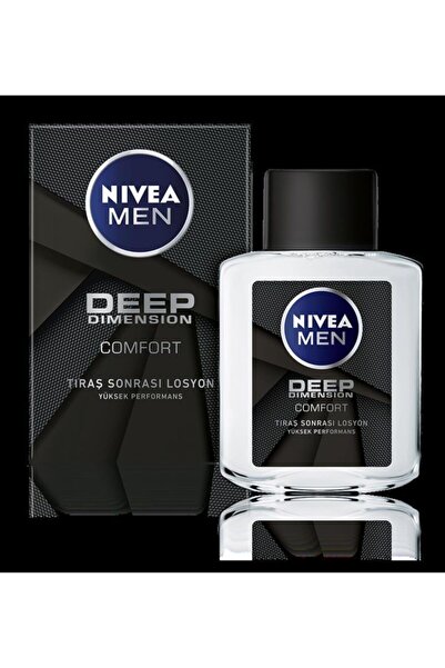 NIVEA MEN Erkek Tıraş Sonrası Losyon Deep Dimension 100ml,Yenileyici,Ferahlat...