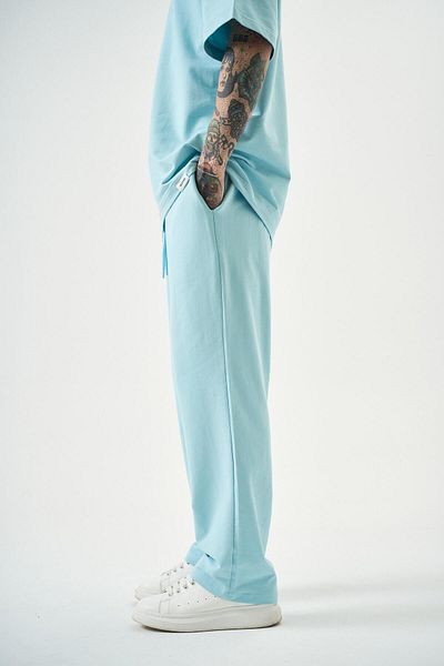 Respire Ανδρικό Basic φαρδύ φούτερ Baby Blue