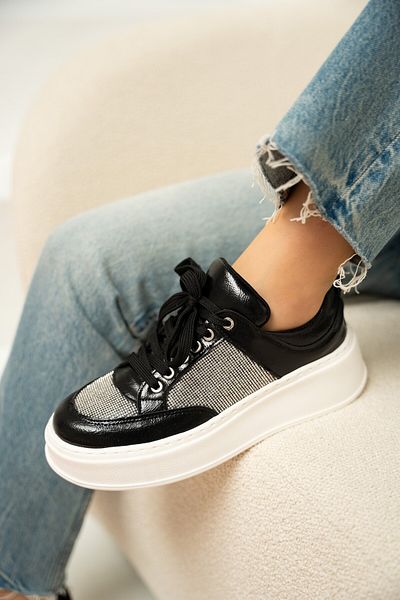 LAMİNTA Pantofi sport pentru femei Osi Black Stone