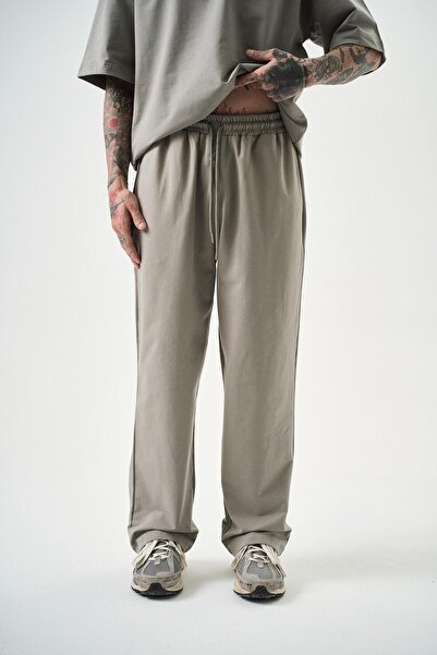 Respire Men's Basic Baggy Sweatpants Gray