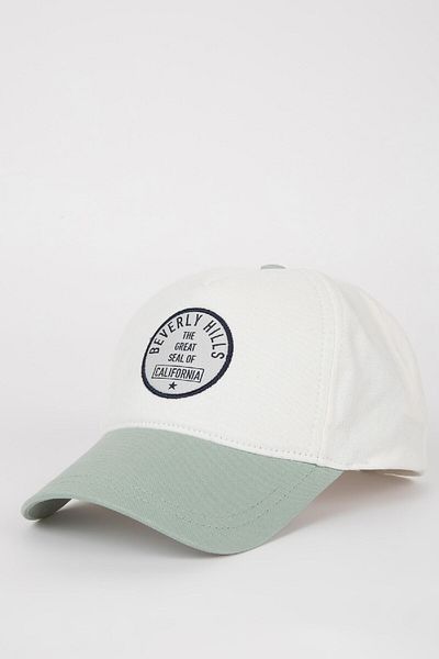 DeFacto Men's Color Blocked Cotton Cap Hat W8596Az24Sm