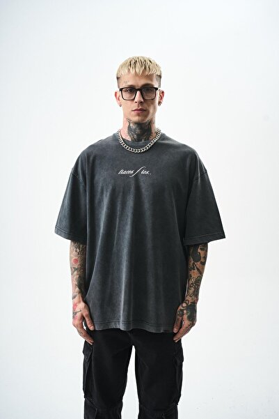 Respire Чоловіча футболка Oversize з принтом Eyes, чорна