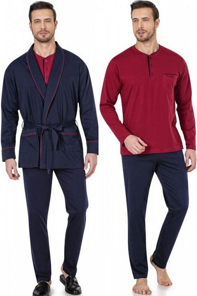 Pierre Cardin Men's Boxed Groom 5-Piece Dowry Set Bottom Top Pajama Set & Boxer & Undershirt & Socks