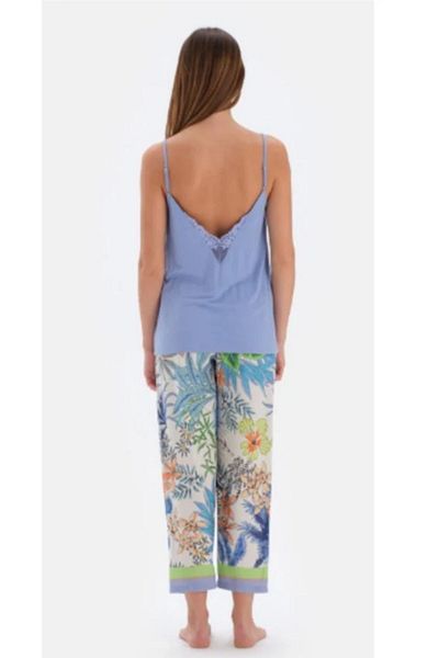 Eros Pijama Set de pijamale pentru femei cu flori proaspete